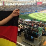 Deutshland Fan im Viertelfinale in Rio gegen Frankreich