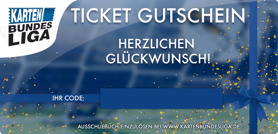 Bundesliga Ticket Gutscheine für die Fußball Bundesliga bestellen